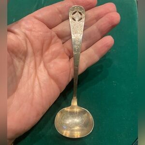 Sterling Silver Bright Cut Spoon